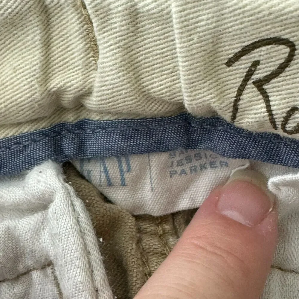 GAP Sarah Jessica Parker Rabbit Rabbit Khaki Pants Kids 4 Adjustable Waist
